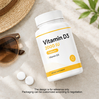 Comprimés de Vitamine D3 2000 UI pour le Bien-être Quotidien |   Soutien quotidien pour la santé osseuse et immunitaire des adultes |   Complément alimentaire en marque privée