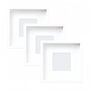 सभी काले सफेद 3 सेमी 5 सेमी गहराई 20x20 सेमी 8x8 16x16 इंच ए 3 ए 4 mdf लकड़ी की छाया बॉक्स फोटो फ्रेम के साथ हटाने योग्य सम्मिलित आंतरिक फ्रेम - Product Image 2