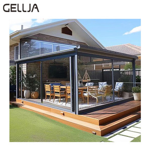 Solárium de Techo Triangular con Vidrio Templado Low-E, Estándar NFRC de EE. UU., Moderno, para Villas, Cubierta de Patio Exterior, Fácil Instalación - Product Image 3