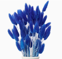 YC Décorations d'intérieur : Bouquet de fleurs séchées teintes Lagurus Ovatus, vente en gros d'usine, fabriqué avec la technique de teinture, herbe queue de lapin