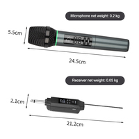 Microphone portable sans fil professionnel à suppression de bruit dynamique, universel, léger, pour le chant et le karaoké