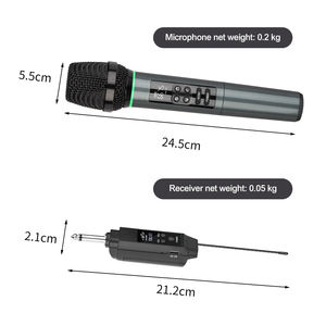 ไมโครโฟนไร้สายแบบพกพา ระดับมืออาชีพ ตัดเสียงรบกวนได้ น้ำหนักเบา ใช้ได้กับทุกอุปกรณ์ เหมาะสำหรับร้องคาราโอเกะ - Product Image 3
