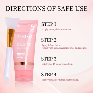 Masker Wajah Perawatan Kulit 90g Spot Goods Factory, Membersihkan, Anti Kerut, Melembapkan, Mengencangkan, Kolagen, Masker Malam - Product Image 6