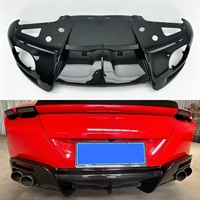 Kit carrosserie en fibre de carbone style Novitec pour Ferrari Roma, diffuseur de pare-chocs arrière, sortie d'usine