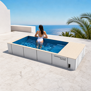NOUVEAU DESIGN <span class=keywords><strong>Piscine</strong></span> préfabriquée Plug and Play 20 pieds <span class=keywords><strong>Piscine</strong></span> conteneur portable à prix réduit pour une vie moderne et luxueuse dans la cour - Product Image 1