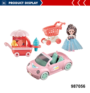 Chariot de sucettes glacées chariot de courses mini voiture jouets 6 pouces bébé poupées - Product Image 3