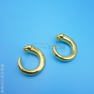 Zinc Alloy <b>Bag</b> Hardware C Shape Hook 30mm For <b>Bags</b> High Quality Custom Metal <b>Accessories</b> - Product Image 3
