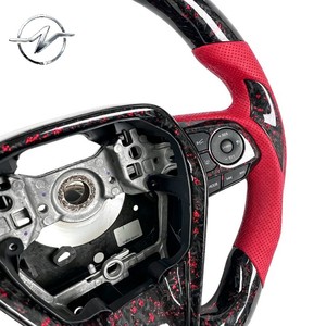 Volante Deportivo Personalizado de Cuero Rojo con 3 Radios de Fibra de Carbono Forjado para Camry 8ª Gen. Corolla <span class=keywords><strong>2018</strong></span>-2023 L Le Xle Se - Product Image 3