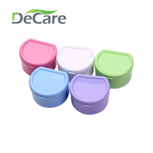 DeCare Dental Case With Braces Storage Blue White Plastic Mouth Guard Box For Orthodontic Care - Product Image 2