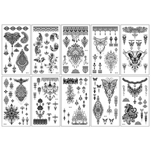 <span class=keywords><strong>Tatuaje</strong></span> Temporal de Mariposa y Flor para <span class=keywords><strong>Mujer</strong></span>, Adhesivo de <span class=keywords><strong>Tatuaje</strong></span> Temporal Impermeable para <span class=keywords><strong>Brazo</strong></span> de <span class=keywords><strong>Mujer</strong></span> - Product Image 6
