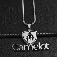 Colliers tendance pour femmes, hommes et couples, en argent et acier inoxydable, pendentifs avec logo 2D 3D, colliers avec nom et lettre pour cadeaux