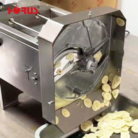 Trancheuse à bananes Horus, tranches rondes, électrique, automatique, en acier inoxydable, machine à trancher et à râper les bananes, les concombres et les carottes