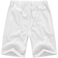 Shorts décontractés pour hommes Shinesia en lin/coton, taille mi-haute, grande taille, amples, respirants, imperméables, tendance