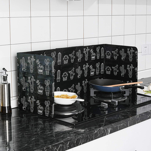 Alluminio argento rettangolare pieghevole cucina fornelli a <span class=keywords><strong>Gas</strong></span> deflettore olio Splash schermo accessori da cucina - Product Image 1