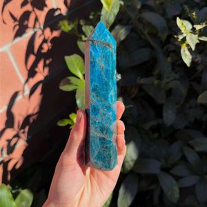 Venta al por Mayor de Varitas de Cristal Grandes de Alta Calidad, Piedra Natural Curativa, Torre de Apatita Azul para Decoración - Product Image 2