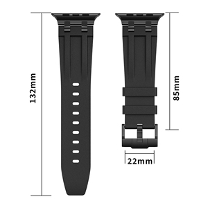 Correa de Caucho FKM para Hombre, 44 mm, Compatible con Relojes Inteligentes Bea Uti Ful, para <span class=keywords><strong>Apple</strong></span> Ultra <span class=keywords><strong>2</strong></span>, 3, SE, Serie 10 - Product Image 6