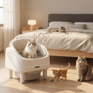 Bac à litière pour chat directement de l'usine, bac à litière intelligent avec désodorisant - Product Image 1