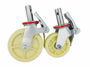 Hochwertige 700kg schwere 8-Zoll-<span class=keywords><strong>6</strong></span>-Zoll-Nylon-Gummigerüst Abschließbares Rad Polyurethan-Lenk rollen für Gerüste - Product Image 4