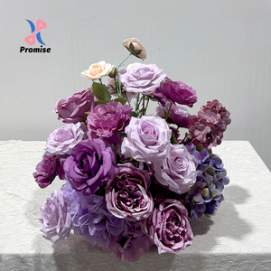 Reusable Anti-Fade Gradient Purple <b>Table</b> Flower Wedding Welcome Sign Wedding Cake <b>Table</b> Decor - Product Image 1