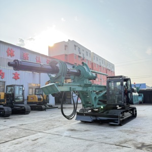 Pile driver <span class=keywords><strong>de</strong></span> type chenillé <span class=keywords><strong>CFA</strong></span>, profondeur <span class=keywords><strong>de</strong></span> forage 25m, système entièrement hydraulique, moteur Cummins à engrenages, haute efficacité, 20t, ISO CE - Product Image 2