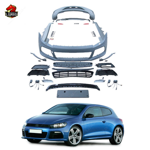Bonne vente pour Volkswagen <span class=keywords><strong>SCIROCCO</strong></span> 2009 kit carrosserie mise à niveau vers R Style kit carrosserie pare-chocs avant pare-chocs arrière jupes latérales grille - Product Image 1