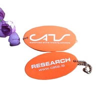 Porte-clés et anneaux porte-clés personnalisés en mousse EVA ovale et carrée classiques - Cadeau promotionnel