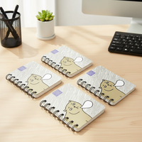 Fil d'impression offset double face personnalisé reliure à spirale mini bloc-notes planificateur quotidien bloc-notes cahiers de poche pour fournitures de bureau