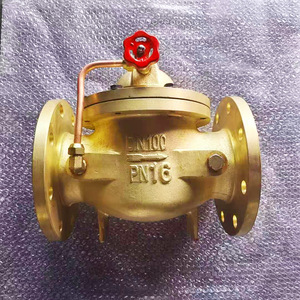 Vanne à boisseau flottant hydraulique en cuivre et laiton, télécommandée, raccord à bride, tailles 1/2"-2", modèle 100X-16W, OEM/ODM, usage général - Product Image 3
