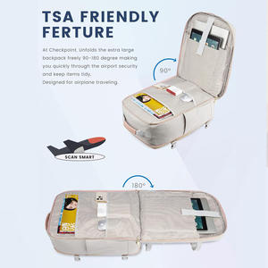 Women's Oxford Cloth Bohemian Style <b>Backpack</b> Four-Piece Set with Waterproof Portable Mommy Travel Bag and Storage Bag - Product Image 4