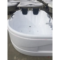 Sunsun — baignoire lumineuse led de luxe, pour 1 ou 2 personnes, jets d'eau chaude, massage d'angle dans la salle de bain, avec télévision et oreiller