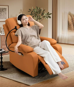<b>Massage</b> Recliner <b>Sofa</b> Living Room Manual Single Seat <b>Sofa</b> Chair Leather Metal Frame Recliner Single <b>Sofa</b> Chair - Product Image 5