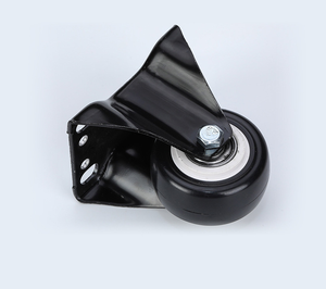 Rueda giratoria silenciosa de doble eje de 2 pulgadas con base plana, resistente, con freno, para muebles, gabinetes y mesas de té. - Product Image 6
