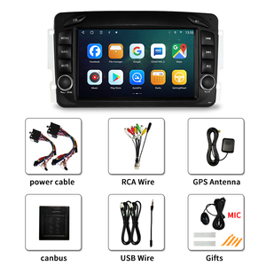 Lecteur DVD de voiture Android 11 HFMidia 7 pouces, navigation GPS 4G, Bluetooth, Carplay pour Mercedes Benz Clk W203 W209 C209, système multimédia - Product Image 6