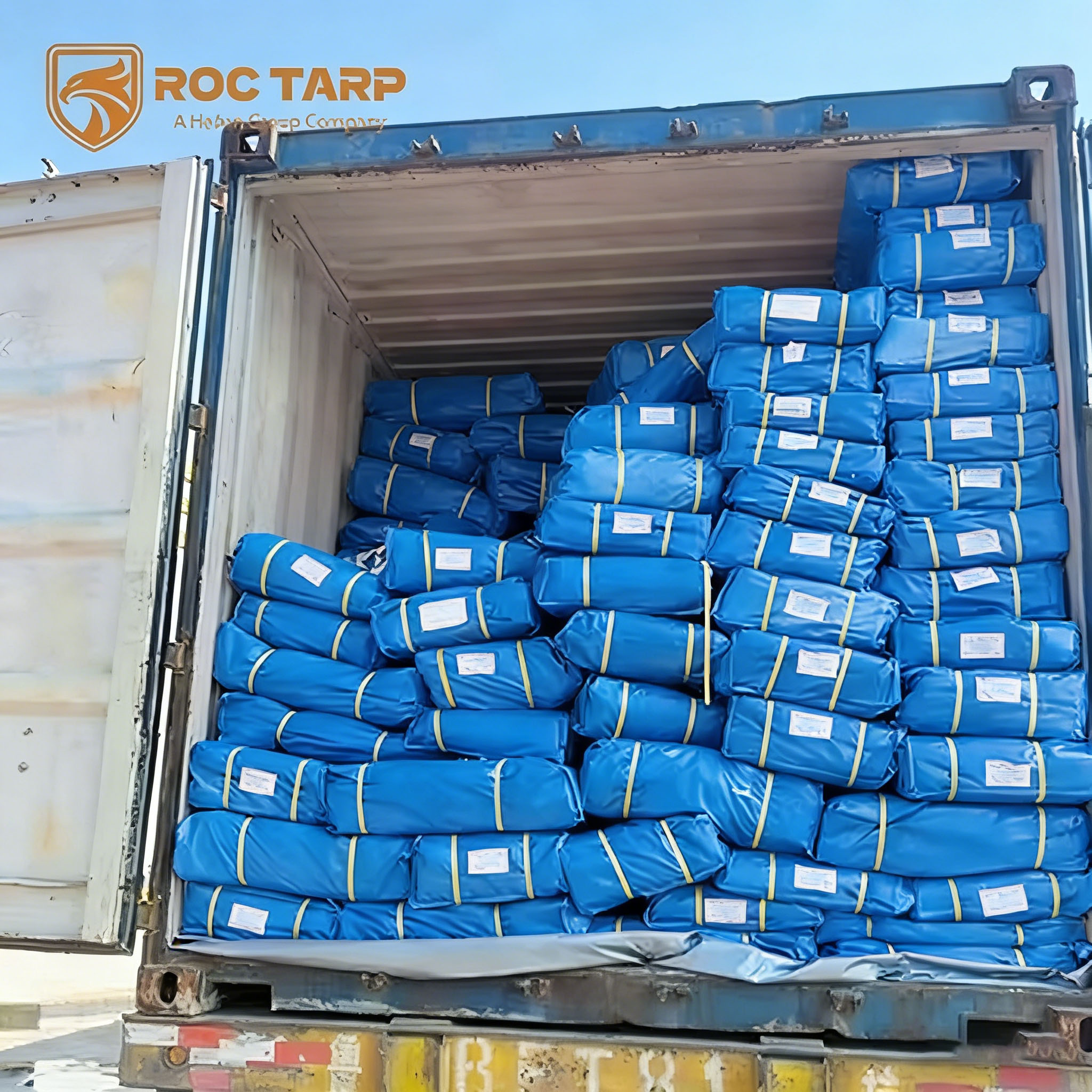 Medium Weight PE Tarpaulin HDPE Coated Waterproof Fabric 120g Width Strong Plain Anti-UV Feature Poly Tarps for Outdoor