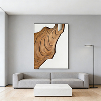 Décoration murale en bois, peinture classique en relief 3D, art pour le salon, peinture murale