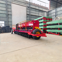 Semoir agricole robuste pour tracteur, machine à semer le blé, le riz et l'herbe, 25 rangs, espacement de 15 cm, haute précision