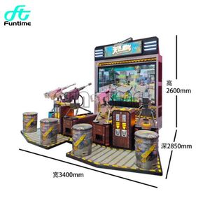 เครื่องเกมอาร์เคดยิงปืน AR Sniper 4 ผู้เล่น รุ่นใหม่ล่าสุด ใช้เหรียญ หน้าจอ 4K HD ประสบการณ์การเล่นเกมไฮเทค ภาษาอังกฤษ สแตนเลส - Product Image 1