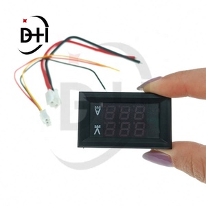 Voltímetro y Amperímetro Digital DC 0-100V 10A, Detector de Voltaje y Corriente con Pantalla Dual, Medidor de Panel, Indicador de Amperios y Voltios, LED Rojo y Azul de 0.28 Pulgadas - Product Image 4