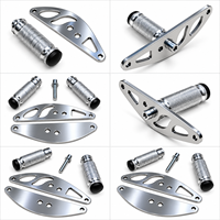 Support de pied gauche en alliage d'aluminium chromé HSKABIN, personnalisé pour moto électrique Yozma IN10 / IN10 Pro, avec verrouillage de changement de vitesse Emoto