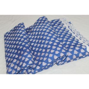 Tela 100% Algodón Sostenible con Estampado Artesanal, Ropa Boho de la India, Tela para Decoración del Hogar, Hecha a Mano, para Kaftanes, Cortinas, Bolsos y Manualidades - Product Image 1