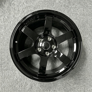 ล้อแม็กซ์ RAYS TE37 สีดำ ขอบ 16-22 นิ้ว 5x114.3 5x120 สำหรับ BMW M4 F82 F83 F18 F10 M5 F10 F06 F12 F13 Subaru Legacy GT - Product Image 2