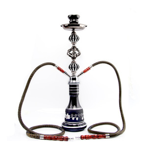 En stock: Set de <span class=keywords><strong>cachimba</strong></span> árabe de tamaño mediano para exportación, de acrílico con tubo de vidrio de doble salida de tamaño mediano, <span class=keywords><strong>accesorios</strong></span> - Product Image 3