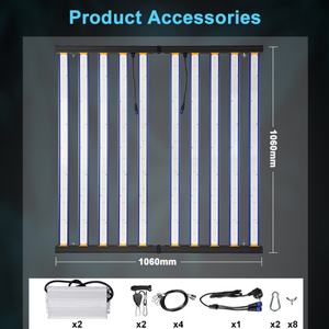 หลอดไฟ LED ปลูกต้นไม้ในร่มแบบหรี่แสงได้ คลื่นความถี่ UV IR ครอบคลุมทุกย่านความถี่ กำลังไฟ 650W 1000W ผลิตในประเทศจีน - Product Image 6