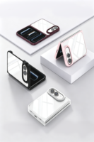 Coque de téléphone transparente à dos plat, anti-rayures, anti-taches, avec cadre à couverture intégrale et alignement parfait, couleurs assorties, pour iPhone Duo