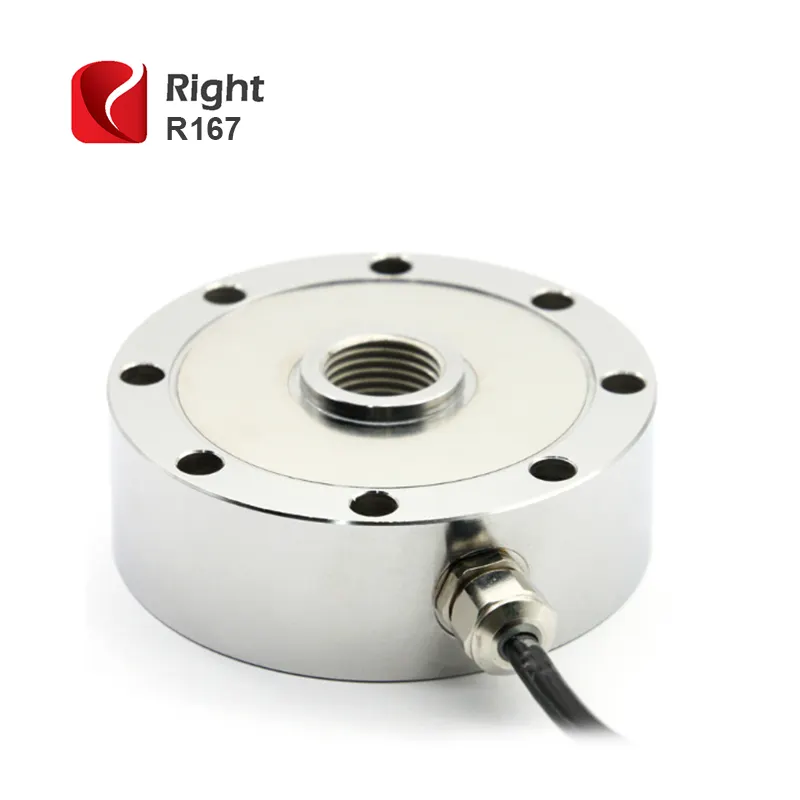 R167 Lực Lượng Nén Cấu Hình Thấp Kiểm Tra Công Nghiệp Universal Pancake Load Cell