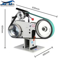Machine à polir les métaux à moteur électrique, ponceuse à bande multifonctionnelle compacte pour acier inoxydable, 4 kW, garantie 1 an