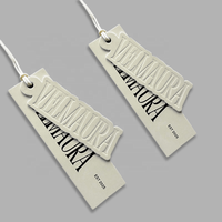 Étiquettes personnalisées pour vêtements, logo personnalisé, impression couleur recto-verso, étiquettes en carton pour vêtements, sacs, chaussures, vente en gros