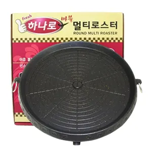 Бытовая портативная уличная Сковорода-гриль корейский гриль для барбекю чугунная сковорода-гриль