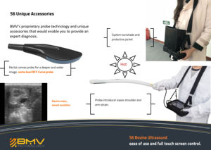 Détecteur de grossesse portable à ultrasons vétérinaire BMV S6 à usage agricole <span class=keywords><strong>pour</strong></span> vaches laitières, chevaux et moutons d'élevage, ultrasons vétérinaires - Product Image 5