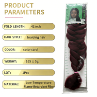Extensions de cheveux synthétiques tressés Jumbo de 165g, 82 pouces, à trame unique, pour tresses ultra Yaki